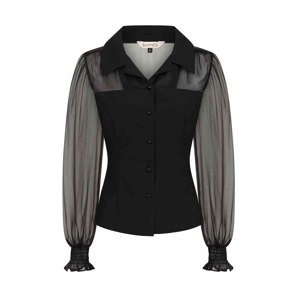 Banned - Bonnie Chemisier - Noir